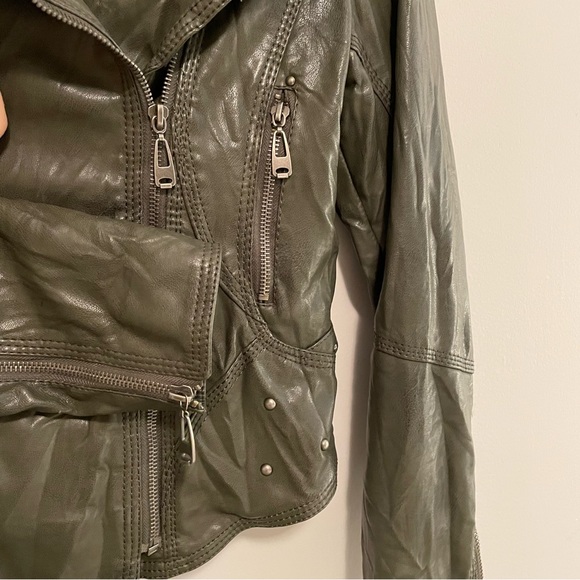 FAUX LEATHER MOTO JACKET - Picture 6 of 9